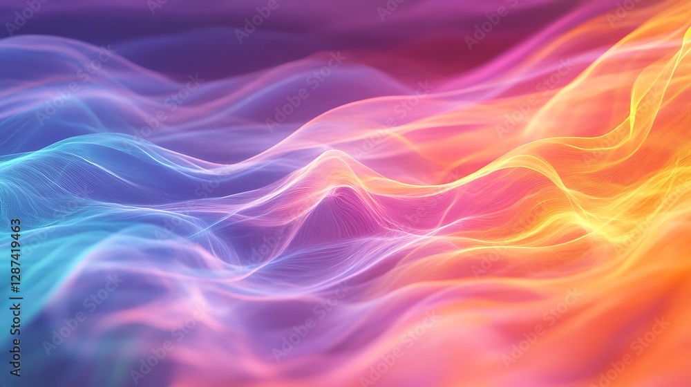 Fototapeta premium Abstract colorful wave background