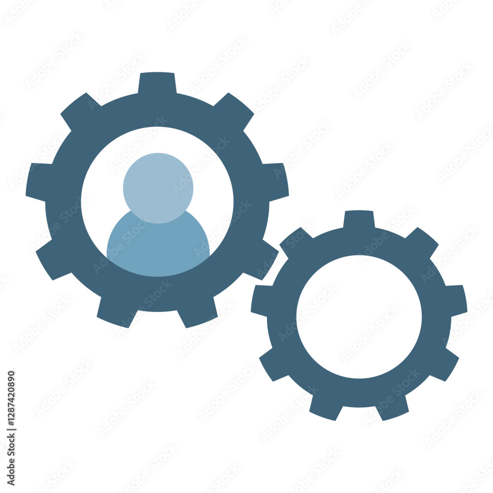 process illustration design Business process and business team working concept process illustration design Business process and business team working concept