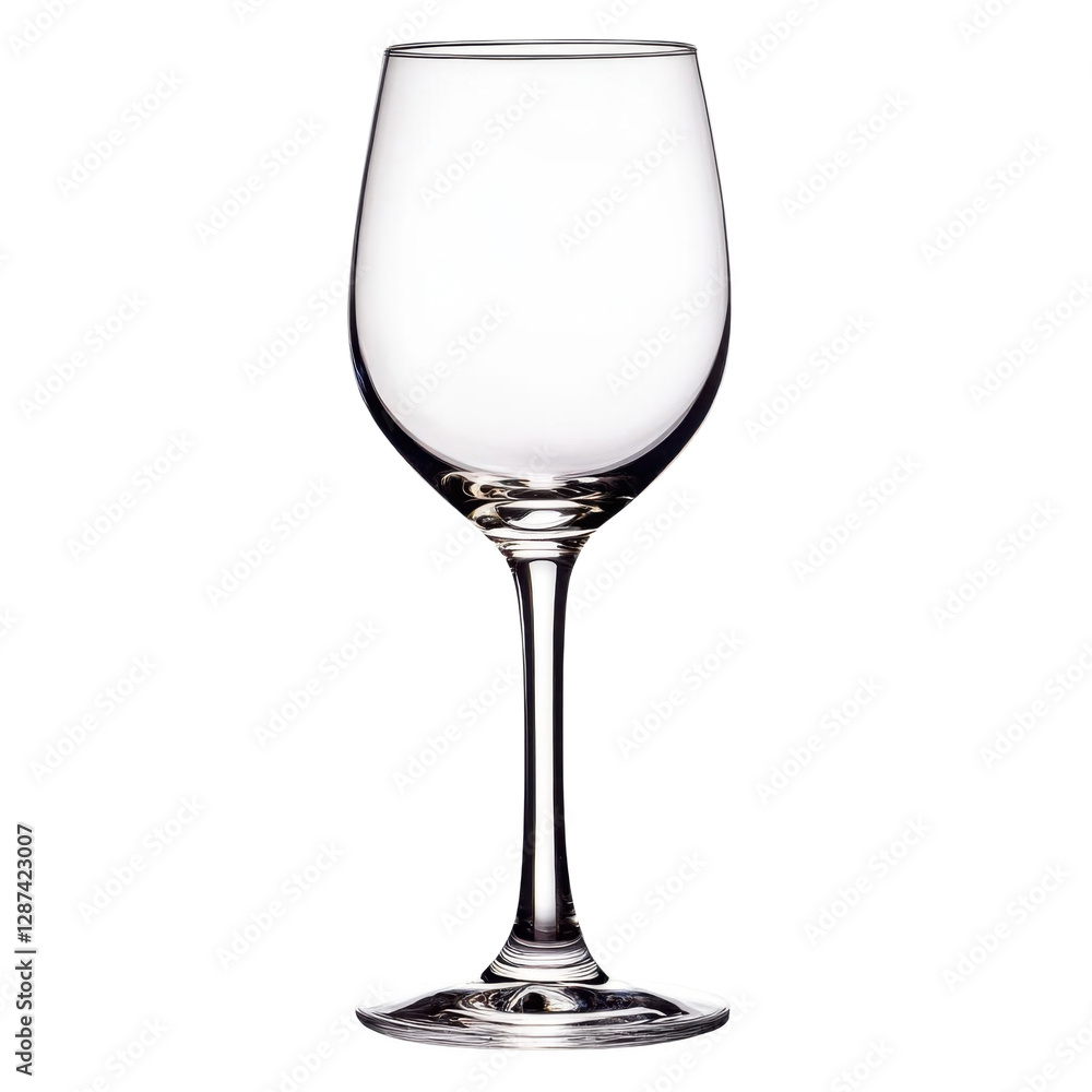 Empty wine glass isolated on transparent background. Realistic vector illustration. Empty wine glass isolated on transparent background. Realistic vector illustration.