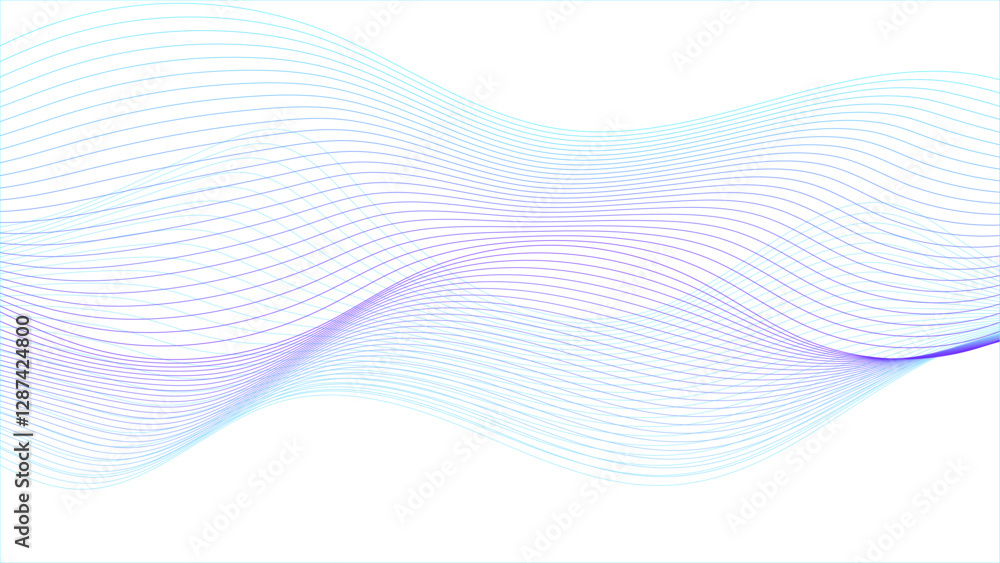 Abstract modern background with blue wavy lines and particles. Abstract modern background with blue wavy lines and particles.