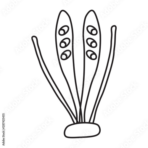 Ascospores line icon