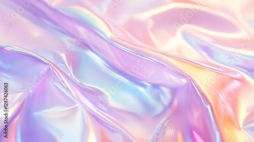 Wallpaper Mural Holographic iridescent fabric texture background Torontodigital.ca