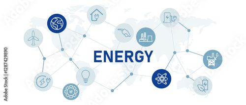 Energy gradient header alternative technology resource eco-friendly industrial sustainable power green environmental conservation chemical engineering environment energy policy icon design