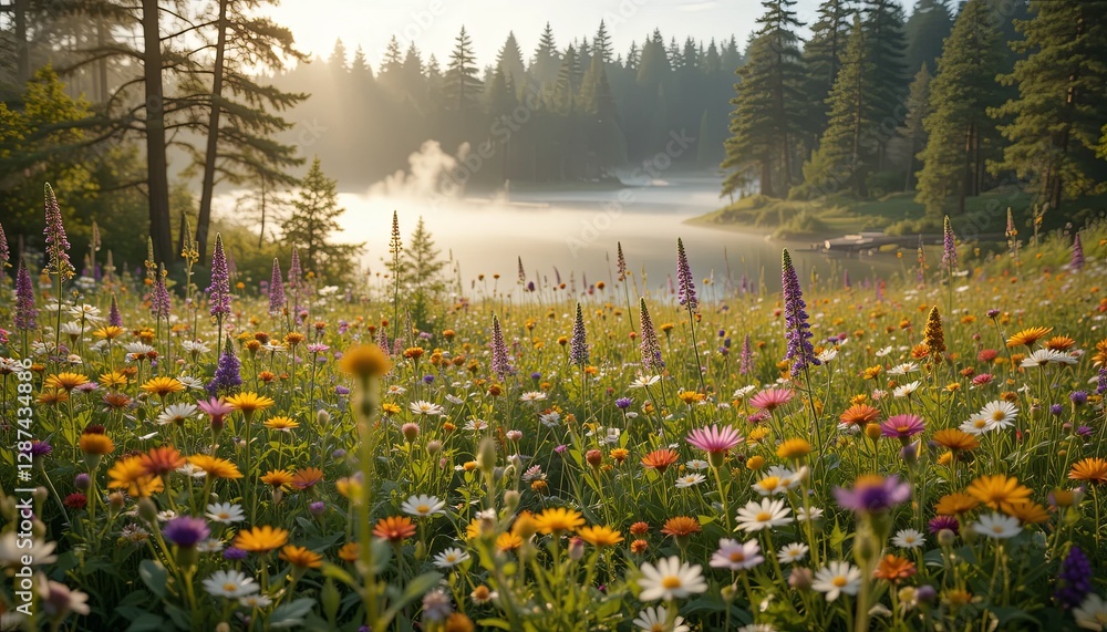 Fototapeta premium Wide angle sunrise nature's gigapixel beauty