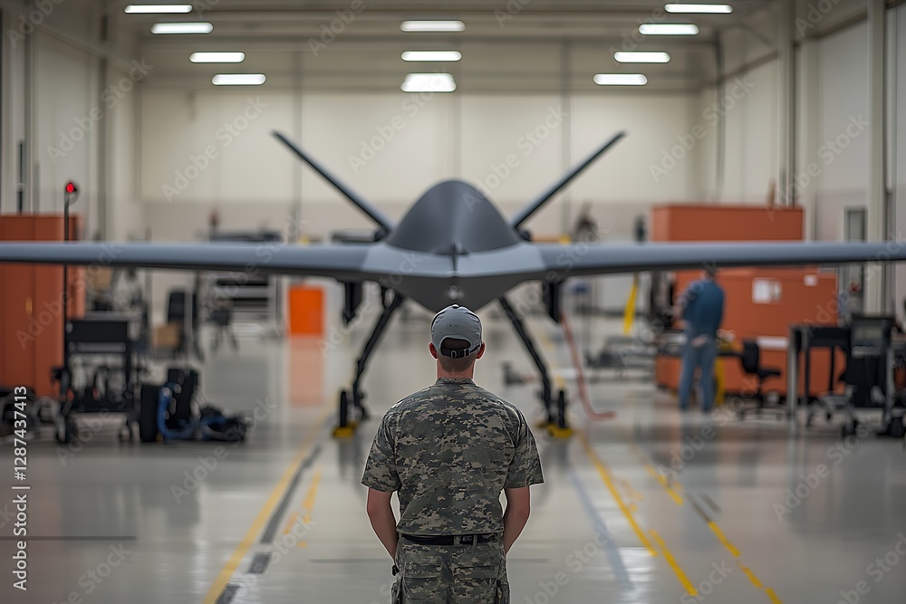 Obraz premium Drone Maintenance Facility