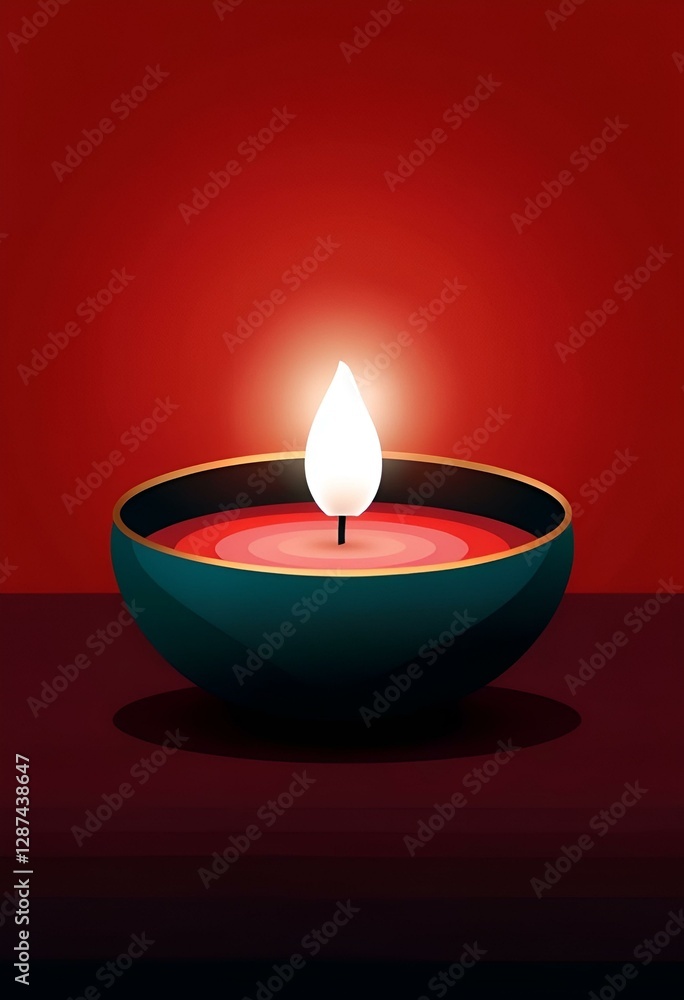 burning candle on a black background burning candle on a black background