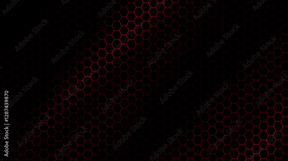 Modern abstract red light geometric hexagonal 4k seamless loop. Concept of business presentation, copy space and corporate technology wallpaper backdrop. Modern abstract red light geometric hexagonal 4k seamless loop. Concept of business presentation, copy space and corporate technology wallpaper backdrop.