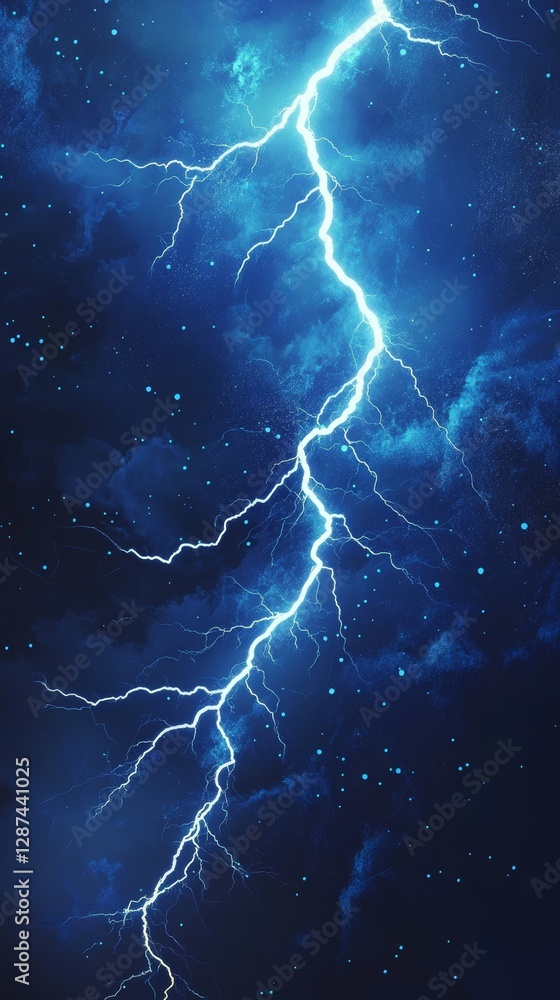 Fototapeta premium lightning background 3D cartoon art --ar 9:16 --v 6.1 
