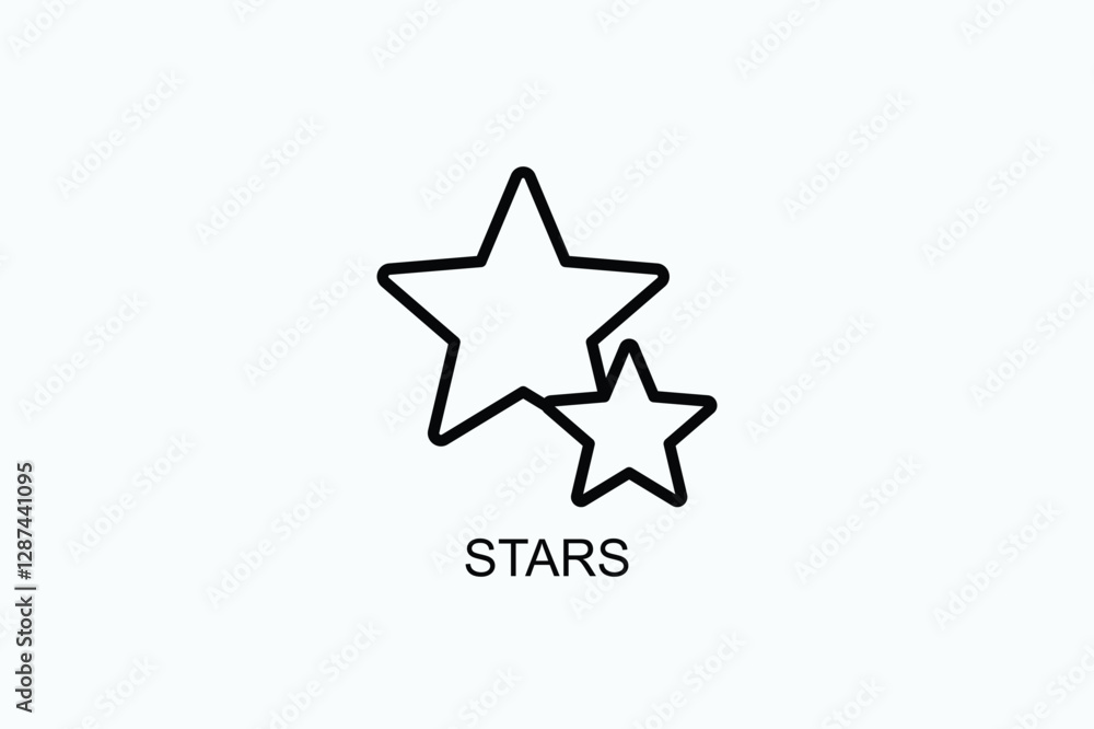 Stars Icon Or Logo Isolated Vector Illustration Stars Icon Or Logo Isolated Vector Illustration