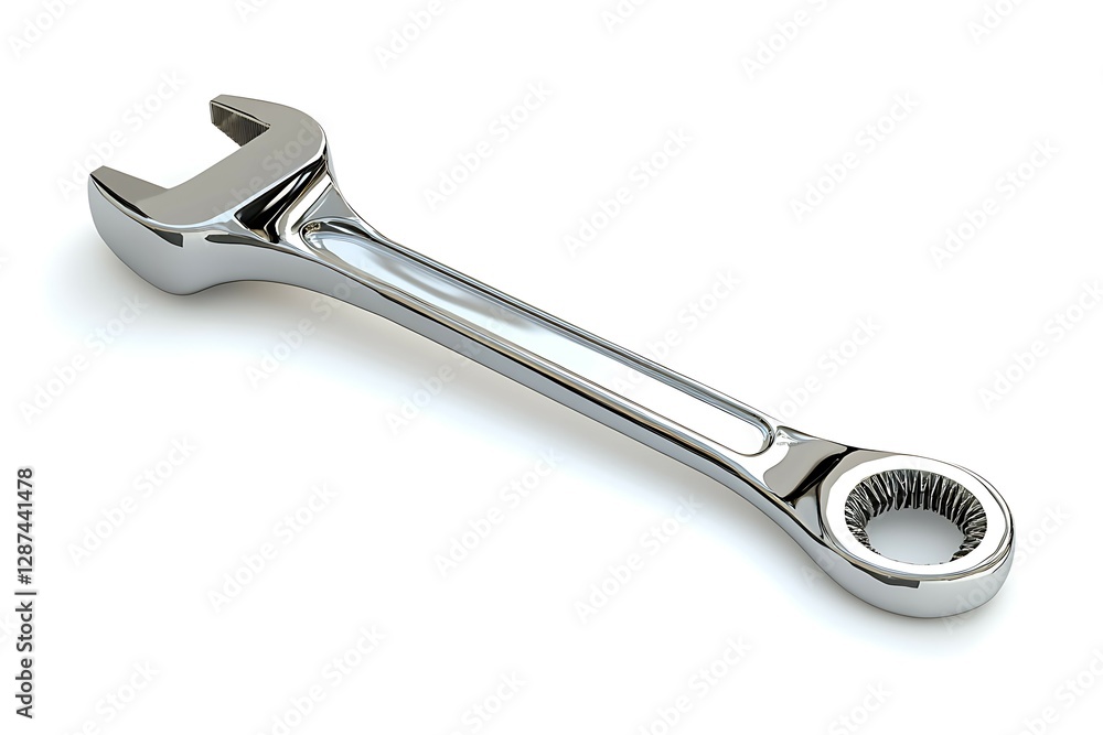 Set of wrenches on a white background. Closeup Set of wrenches on a white background. Closeup