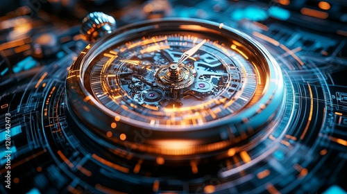 Wallpaper Mural A Futuristic Mechanical Pocket Watch Design Torontodigital.ca