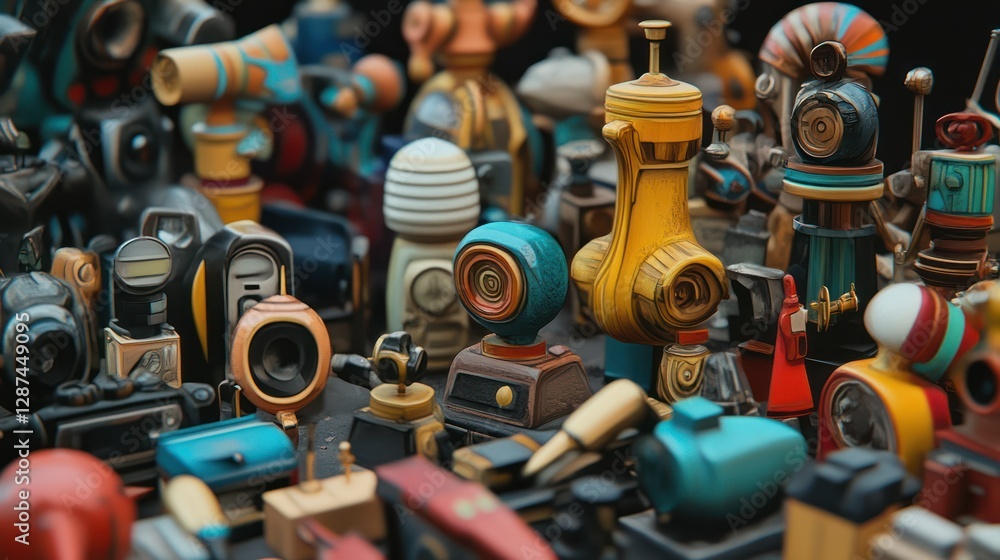 Whimsical Gadgets, Market, Display Whimsical Gadgets, Market, Display