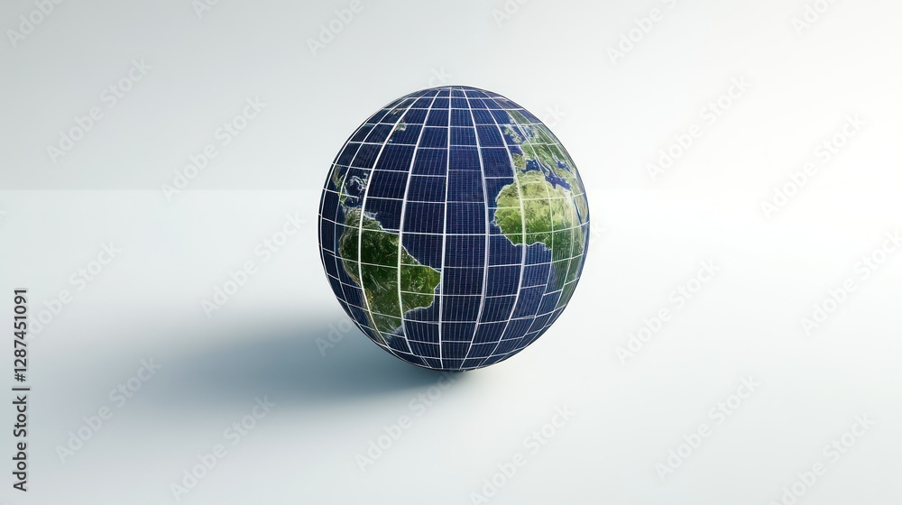 Global grid earth, white background Global grid earth, white background