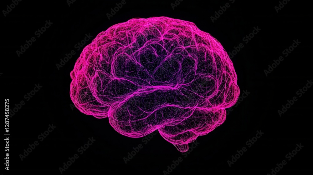 Growth Mindset concept. Glowing Neural Network of the Futuristic Mind Growth Mindset concept. Glowing Neural Network of the Futuristic Mind