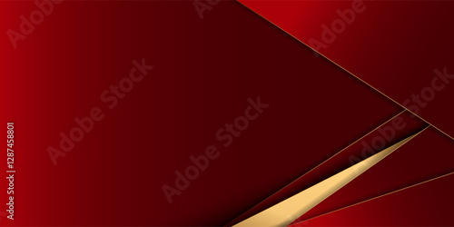 Abstract background design modern red and gold geometric elements vector illustration. eps10