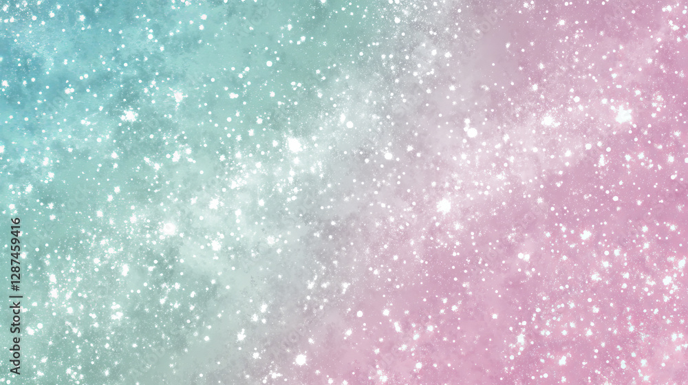 Pastel background with sparkling stars creates dreamy atmosphere Pastel background with sparkling stars creates dreamy atmosphere
