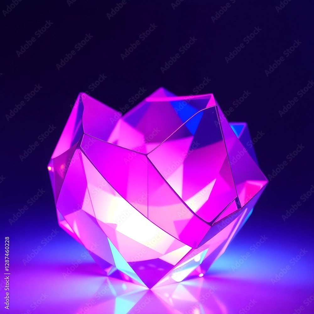 Abstract glass shapes blend with Chromatic dispersion effect. 3d render. Abstract glass shapes blend with Chromatic dispersion effect. 3d render.