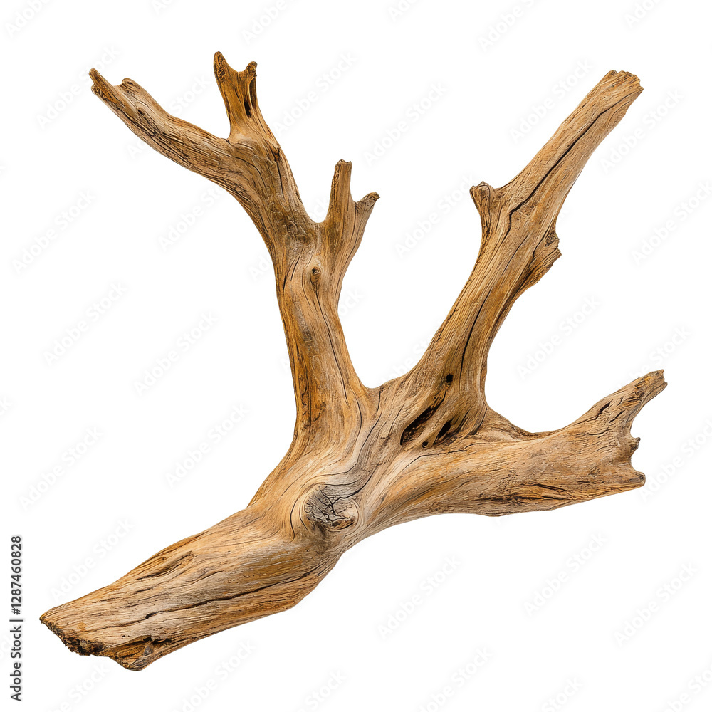 Natural driftwood branch with unique texture and shape, perfect for decor Natural driftwood branch with unique texture and shape, perfect for decor