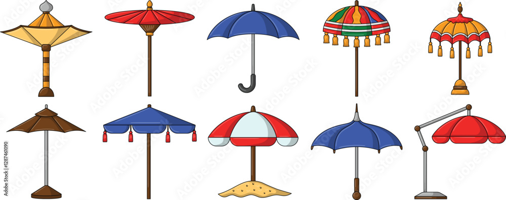 Umbrella Elements Set Umbrella Elements Set