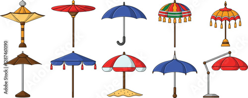 Umbrella Elements Set