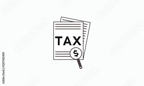 Tax icon vector image