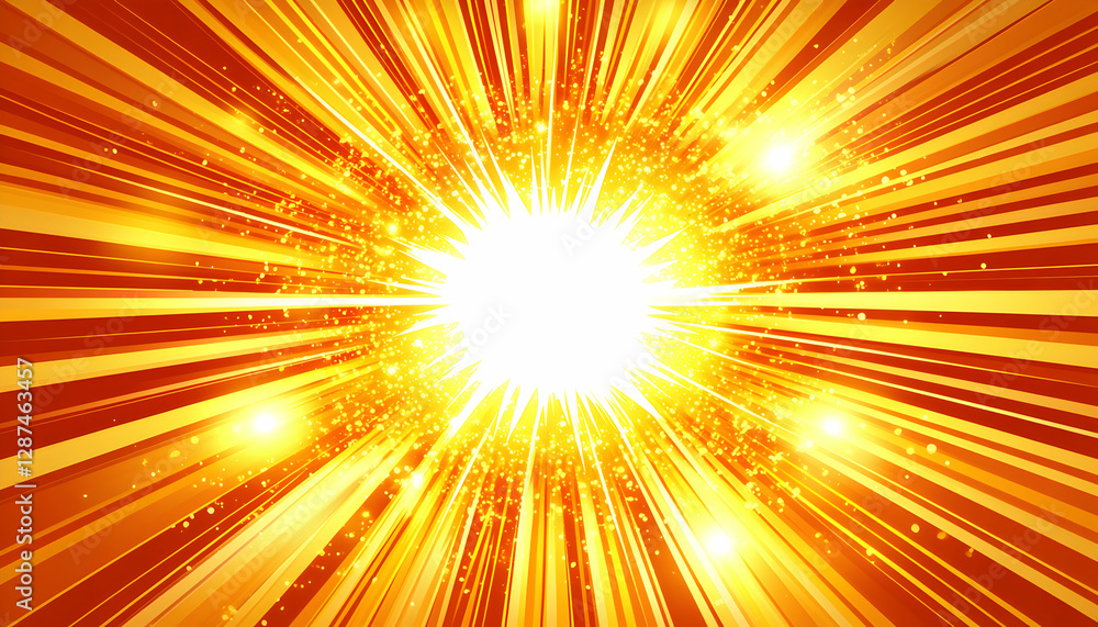 Dynamic radiant burst of golden light, perfect for energy, power, and speed concepts. Ideal for backgrounds, websites, and presentations. Dynamic radiant burst of golden light, perfect for energy, power, and speed concepts. Ideal for backgrounds, websites, and presentations.
