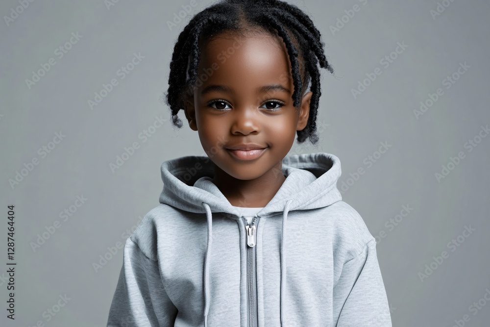 A Smiling Young African American Child Looking At The Camera A Smiling Young African American Child Looking At The Camera