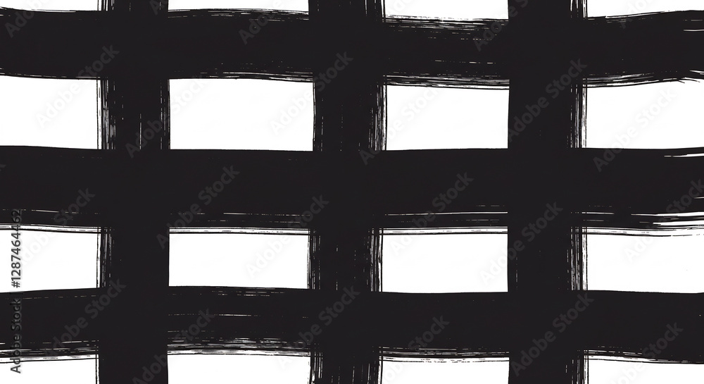 Black And White Grid Pattern Abstract Geometric Design Texture Background Black And White Grid Pattern Abstract Geometric Design Texture Background
