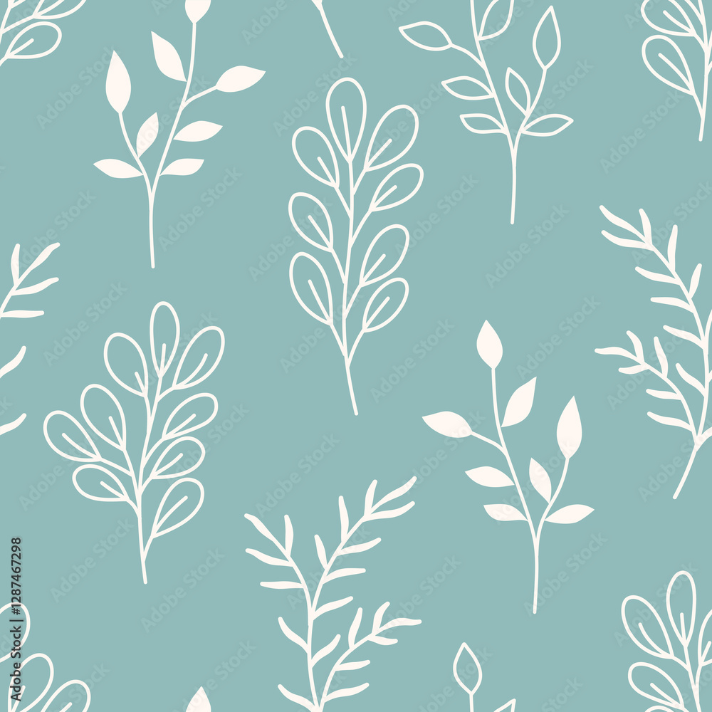 Naklejka premium Flower seamless pattern design with beautiful flower and leaves. Flower art. floral and leaf pattern design for fabric, cotton, wallpaper, satin, gift wrap, carpet, background.