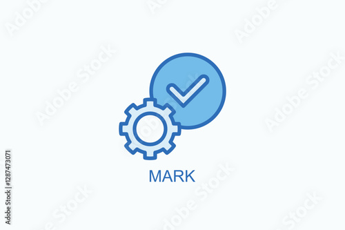 Mark Icon Or Logo Isolated Vector Illustration