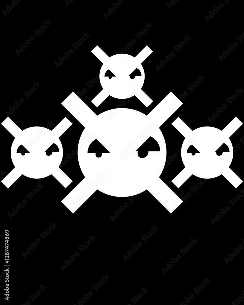 A potent visual of opposition and conflict. A potent visual of opposition and conflict.
