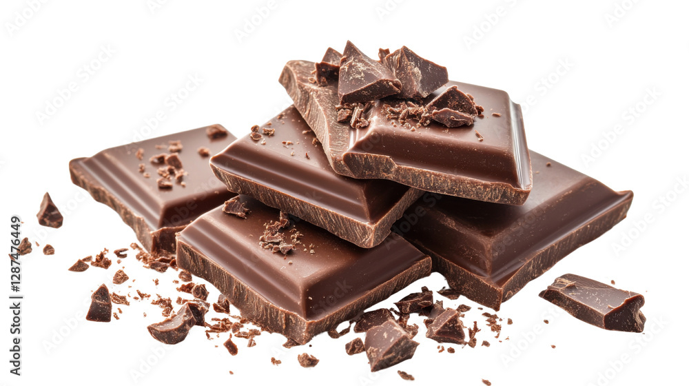 dark chocolate bars isolated on white background dark chocolate bars isolated on white background