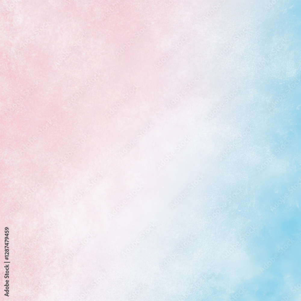 Fototapeta premium Soft pastel background blending pink and blue hues, creating calming atmosphere