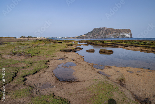 Konstfotografi 바다와 하늘이 어우러진 해안가풍경 제주 서귀포시 성산읍 고성리 광치기해변