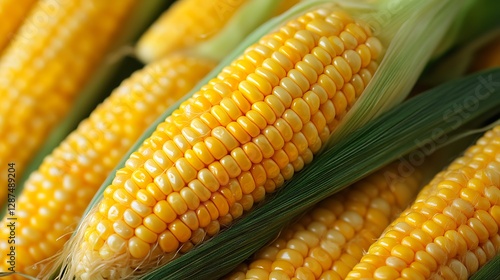 Obraz na płótnie Fresh Corn Kernels Close Up w salonie