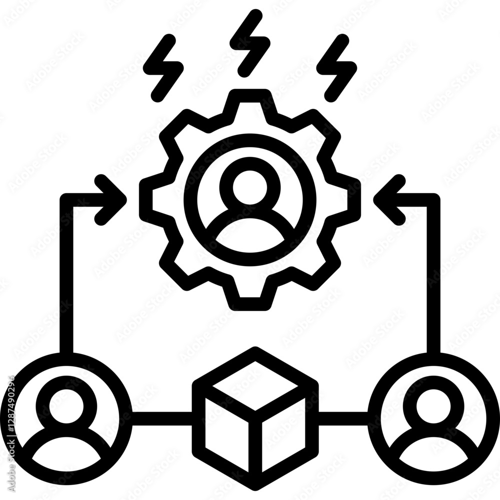 Workload Distribution Icon Workload Distribution Icon
