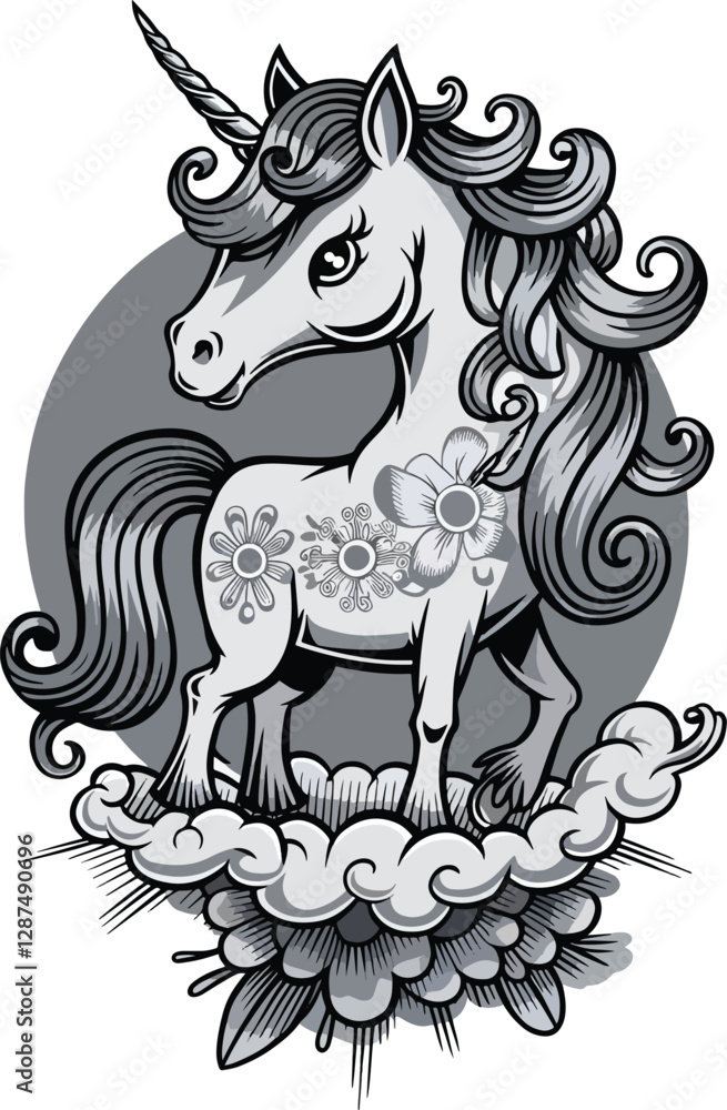 Obraz premium Magical Style Unicorn