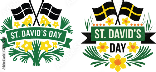 St David's Day Vector Design