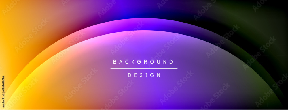 Bright rainbow style color gradient with curve round shape line background. Vector Illustration For Wallpaper, Banner, Illustration, landing page Bright rainbow style color gradient with curve round shape line background. Vector Illustration For Wallpaper, Banner, Illustration, landing page
