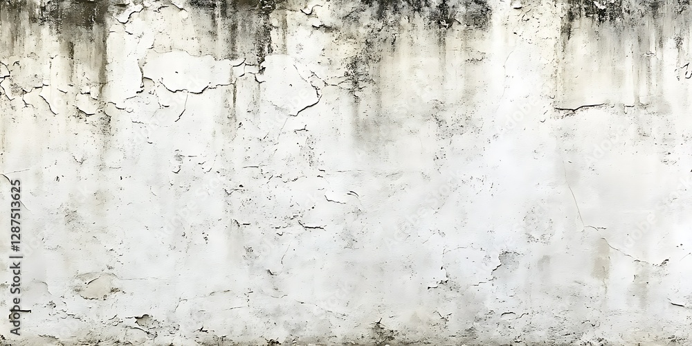 Obraz premium Aged White Exterior Wall Texture