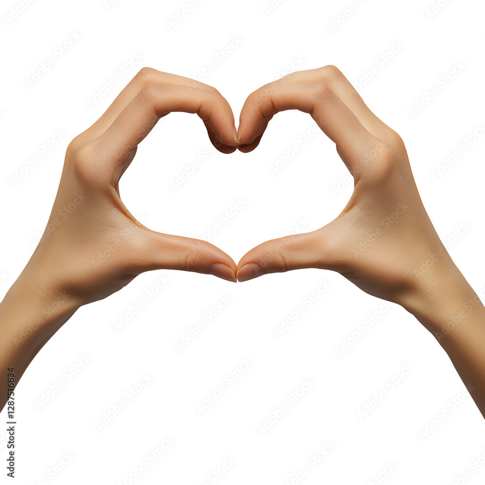 Two hands forming a heart shape,it is generally unity and symbolizing and isolated on a transparent background or png Two hands forming a heart shape,it is generally unity and symbolizing and isolated on a transparent background or png