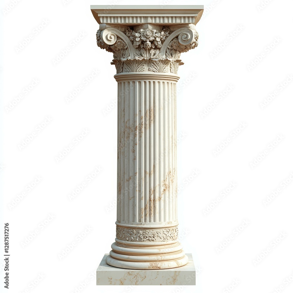 Ancient Greek Marble Column Illustration Ancient Greek Marble Column Illustration
