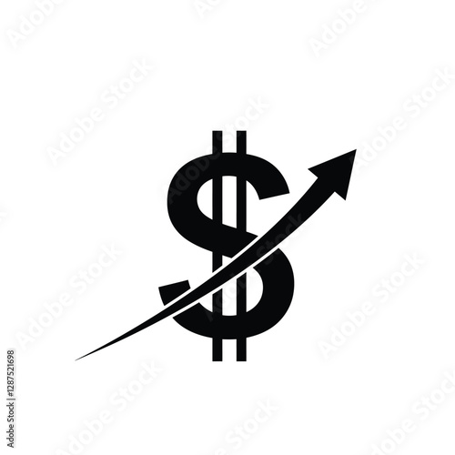 dollar symbol on a white background