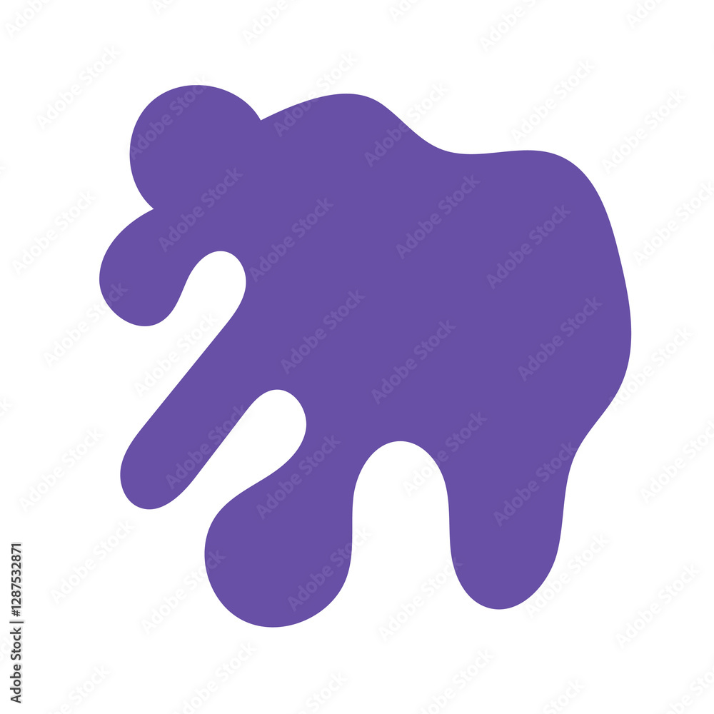 Green purple abstract shapes decoration Green purple abstract shapes decoration