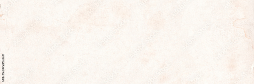 Old paper texture. Rough faded surface. Blank retro page. Empty place for text. Perfect for background and vintage style design. Wide panoramic light background texture. Old paper texture. Rough faded surface. Blank retro page. Empty place for text. Perfect for background and vintage style design. Wide panoramic light background texture.