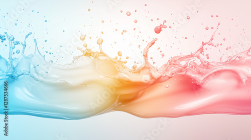 Dynamic Fluidity: A vibrant...