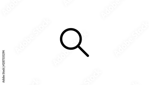 Wallpaper Mural illustration black magnifying glass icon transparent Background Torontodigital.ca