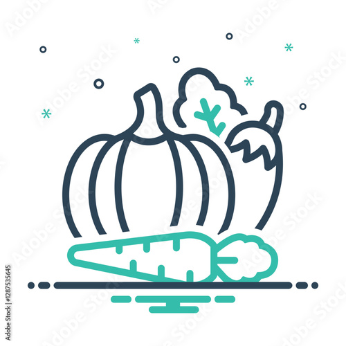 Mix icon for vegetables