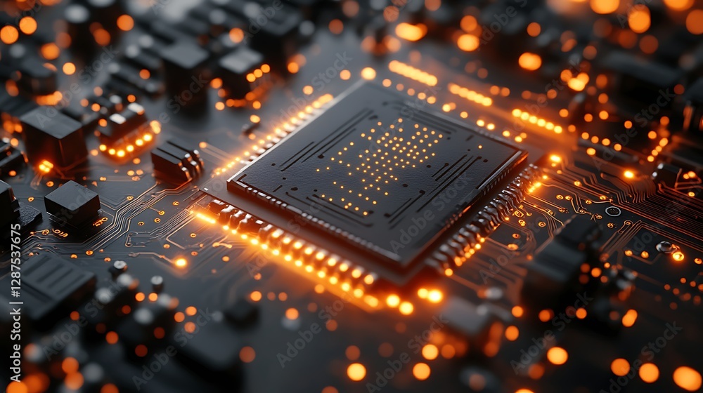 a close up of a circuit board a close up of a circuit board