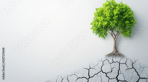 Thriving Tree on Cracked Ea...